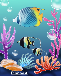 イラスト 熱帯魚 海 水槽 生き物 魚 Pinkvast イラスト無料素材のイラスト屋さん イラスト発注 イラストレーター募集も