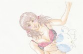 イラスト「女性　下着　部屋　鉛筆画」metolo